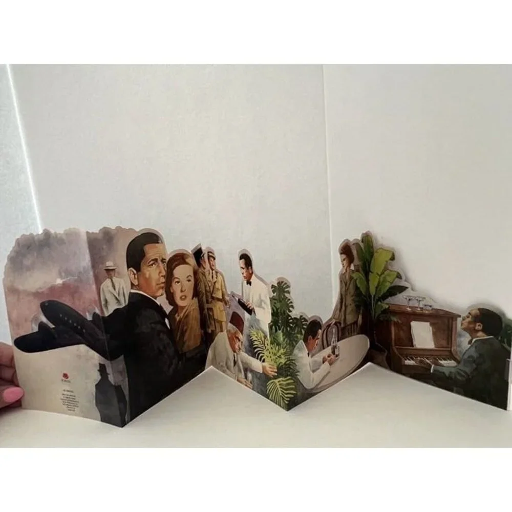 Vtg 1988 Greeting Card Casablanca Happy Birthday Portal Illustrated by Pat Welch